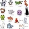 106PCS Non-Repeating Cute Animal Stickers Pack – Large Waterproof Vinyl Kawaii Animal Stickers for Water Bottles, Laptops, Classroom Rewards, Party Favors & DIY Crafts